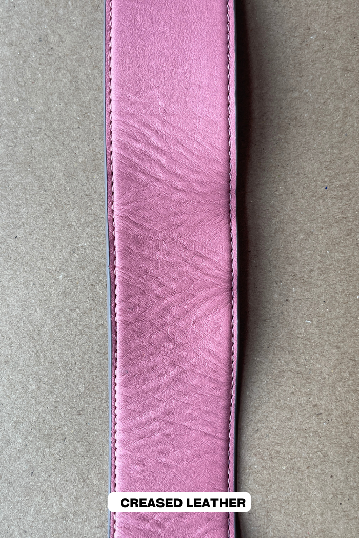 Wide Reversible Belt with Buckle (Pink/Grey)